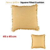 Accessorize Nova Yellow Square Filled Cushion 45cm x 45cm V442-HIN-CUSHION-NOVA-YELLOW-SQ