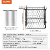 VEVOR 4 Pack Plant Protector from Animals, 13.4'' x 13.4'' Chicken Wire Plant Protector, Plant Cages V952-QBWZCL12YCHSE5ZGTV0