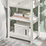 Bedside Table with Drawer Shelves V178-65085