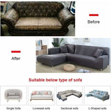 Cover of Corner Sofa with Armrests of Sofa Sofa of Protection Expandable in Shape of L Blue, Lake V1237-MS-626-222