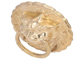 Door Knocker Brass Material Bronze Collision Resistance Chinese Animal Head Pull Ring for Wooden V1294-YM0523-3114220008611