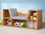 Levede Kids Bookcase Toys Box Shelf Brown TB1019-BR