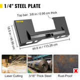 Universal Skid Steer Mount Plate 6.35mm Thick Skid Steer Plate Attachment1360.78kgWeight Capacity V952-FHZXAZBHS-CIRKGK3V0