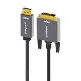 mbeat Tough Link 1.8m DisplayPort to DVI-D Cable Effortless plug and play Resolutions up to V1202-V2-CBMB-MB-XCB-DPDVI18