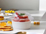 25Pcs Disposable Snack Bowls,Disposable Clear Cups with Dome Lids,Mini Parfait Appetizer V1189-WXFWAL-20260319-00131