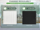 116130 Filter H HEPA Replacement Compatible with Winix 5500-2 Plasmawave Purifier and Winix AM80 V1258-DP02-WO-633