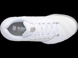 K-Swiss Womens Bigshot 4 AC Tennis Shoes - White/Silver - US 9 V563-KSW96989138-9