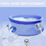 Pool Hose, 2 pcs 32 mm hose for above ground pool, 150 cm pool pump hose for Intex 330 GPH, 530 GPH V1237-ZY-203-1961