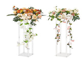 2 Pack 31.5 Inch Wedding Flower Stand Acrylic Laminate Geometric Vase Column Floral Display Stand V767-VVR-HLHJLFTJXKTLPJWCUV0