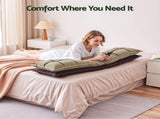 Giselle Bedding Headboard Pillow with Double-Layer Storage Wedge Reading Backrest with Adjustable HBP-GRBTN-CHEN-BRGR-K
