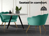 Artiss Armchair Velvet Green Callista UPHO-5002-VEL-GR