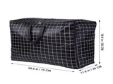 2Pcs Bedding Storage Bag Rectangular Oxford Cloth Black and White ped for Adults V1366-AZ2-W-13486