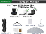 Replacement Accessory Kit Compatible with Tapo RV30 Series - 1 Main Brush 6 Side Brushes 6 V1258-TAPO-01-SET3