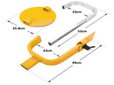 Wheel Clamp Defender Tyre Lock Adjustable for 13'' 14'' 15'' Truck SUV Trailer Caravan 195mm-230mm V985-WHEELLOCK