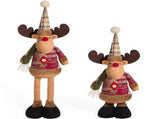 Telescopic Xmas Doll Ornament Xmas Decoration Doll Figurine for Table Fireplace Holiday Decor Deer V1294-YM0901-240712HL06-3