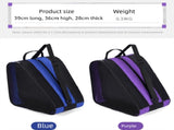 Pink 3-Compartment Roller Skate Bag Breathable Mesh Ice Skate Carrier with Adjustable Shoulder Strap V888-ELOSUNG43032