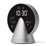 Lexon Conic Radio Alarm Clock With Fm & Built-In Bluetooth Speaker - Alu Polish V398-LD-LR156GA3