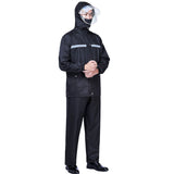 Rain Suits Black Versatile Reflective Lightweight Waterproof Foldable Breathable Raincoat with Rain V1294-YM0901-3117230345811
