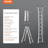 VEVOR Telescoping Ladder A Frame 10 FT Extension Multi-Function for Homework V952-DGNAZXYST33MM1GBIV0