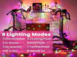 Halloween Lights, 114ft 300 LED Connectable Halloween String Lights with 8 Modes, Waterproof Low V1258-DP02-C-410