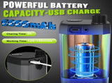 Portable Camping Shower 6000mAh Rechargeable Shower Pump With Smart LED Display 4 Spray Modes V1188-MS-313-0688