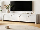 Artiss TV Unit Entertainment Unit Storage Cabinet Adjustable Shelf 180cm White FUR-Z-CT04-TV180-WH-AB