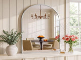 Embellir Arch Wall Mirror, Decorative Silver Mirrors, 86x50cm Bathroom Vanity Mirror, Slim MM-E-WALL-OVAL-SR-5086