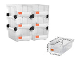 Plastic Stackable Bins, 37.7 x 21.5 x 18 cm , Plastic Containers for Organizing & V952-DDWLX6GZ14LTCARKA001V0