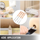 Wood Turning Tools for Lathe 4 PCS Set, Carbide Lathe Tools with Diamond Shape, Round, Square V952-MGCDMBSJT00000001V0