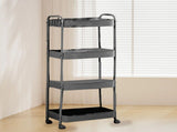 3 Tier Utility Rolling Cart with Caster Wheels Movable Multifunctional Storage Cart for Kitchen V1294-YM0901-3117240235114