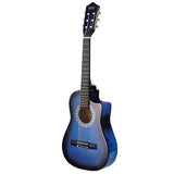 Alpha 34 Inch Classical Guitar Wooden Body Nylon String Beginner Kids Gift Blue GUITAR-D-34-BLUE