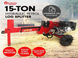Yukon 15 Tonne Hydraulic Petrol Engine 196cc Log Splitter XB LOG-PTR-XB-015