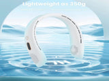 Portable Neck Fan, Hands Free Bladeless Neck Fan Rechargeable 3 Speeds & LCD Display, Battery V1259-DP01-A-3416