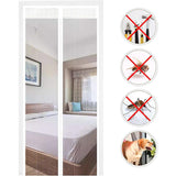 Magnetic Screen Door Automatic Closing Insect Screen Door Curtain With Magnets No Drilling V1188-MS-227-2013