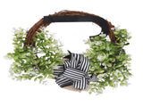 Creative Front Door Wreath with Bow 26 Letter Garden Outdoor Decorative Wreath V1294-YM0512-230329HR68-10
