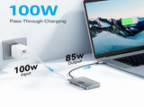 ACASIS EC1401 SSD 6-in-1 USB-C Docking Hub 10Gbps HDMI 4K 60Hz, USB-A, USB-C, PD, SD/TF Magnetic V28-ELEACAEC1401