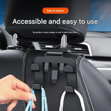 4pcs Multifunctional Car Seat Back Hook and Phone Holder - ABS Material, 4-Hook Design, Space Saving V888-ELOSUNG56060-3