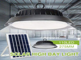 Solar Power Outdoor UFO LED High Bay Light in Black - 200W LSB-59186