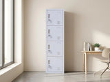 4-Door Vertical Locker for Office Gym Shed School Home Storage V63-832501