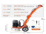 Electric Concrete Floor Grinder 10" Walk-Behind Grinder 3.0HP Concrete Floor Polisher, 2200W V952-HNTSGJJS1300C00IVV3