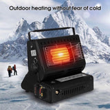 Portable Camping Gas Heater Outdoor Heating Stove Gas Baking Hunting Warmer AU black V201-QNL0002BL8AU
