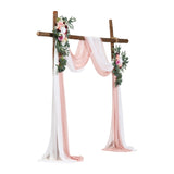 VEVOR Artificial Wedding Arch Flowers Kit Pink With 2 Pcs Flowers 2 Pcs Drapes V952-HLGMHTJ4JTFSPCKX4V0