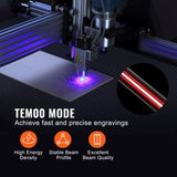 Laser Tube, 40W CO2 Laser Tube for Laser Engraver and Cutter Machine, 720 mm Length, 50 mm Diameter, V952-CO2JGG40W000T6RH6V9