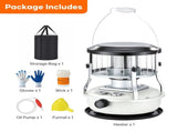 Portable Kerosene Heater Lift-Up Heater Indoor Outdoor Heater Camping Heater - White - Size set V1102-132-81194-WHT-SET