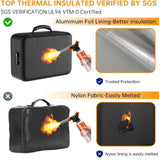 Waterproof & Fireproof Document Bag with Combination Lock - 8 Layers Silicone V888-ELOSUNG55599