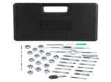 40Pcs M3-M12 Screw Nut Tap and Die Set with Wrenches and Thread Gauge Heavy Duty Hand Tools V1294-YM0722-JY04295