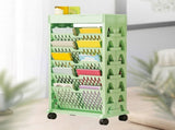 Book Rack Storage Bookshelf Small Storage Bookshelf Bookcase Large Capacity Easy Access for Living V1294-YM0901-3116230016122