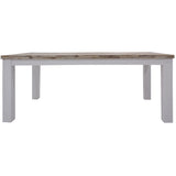 Plumeria Dining Table 225cm Solid Acacia Wood Home Dinner Furniture -White Brush V315-VOD-HOME-12