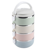 Portable Stainless Steel Lunch Box Container Bento Box Food Container V1294-YM0727-JY14509-04