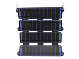 Solar Panel Folding Monocrystalline Silicon 2 USB Output Flexible ETFE Solar Panel 14W 5V Blue V1294-YM0626-3114220114212